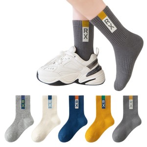 Childrens Socks Crew Mid Calf Breathable For Daily Wear And Casual Activities - Product Image 5