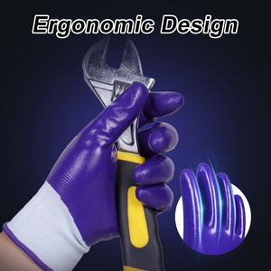 XINGYU, venta al por mayor, guantes de trabajo, resistentes al agua, Guantes Recubiertos de nitrilo para hombres y mujeres, guantes de trabajo de construcción Industrial - Product Image 4