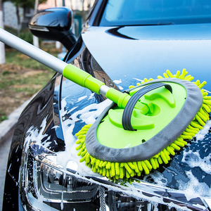 Brosse de lavage de <span class=keywords><strong>voiture</strong></span> Balai de nettoyage en chenille Brosse télescopique réglable à long manche Outils de nettoyage de <span class=keywords><strong>voiture</strong></span> Brosse rotative - Product Image 1