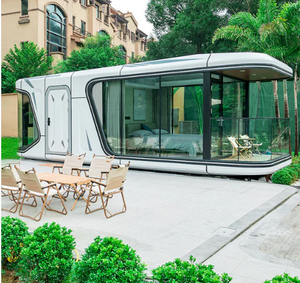 Casa Contenedor Modular Portátil Moderna de Dos Pisos, Estilo Cápsula Espacial, Prefabricada, Inspirada en un Dirigible, para Uso Comercial, Residencial y de Ocio - Product Image 3