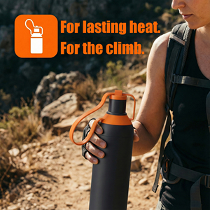 Bouteille d'eau isotherme SMILEDRINK 24h avec infuseur à thé amovible, flasque isotherme chaude 12h, coffret cadeau pour les voyages et le bureau - Product Image 3