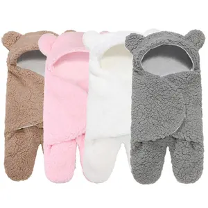 Couvertures D'emmaillotage De bébé Ours En Peluche Langes Bébé Vêtements pour 0-6 Nouveau-Né Mois Filles Garçons