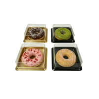 Boîte à pâtisserie miniature de qualité supérieure, emballage individuel pour beignets et brownies, boîtes carrées en plastique pour gâteaux avec couvercle transparent
