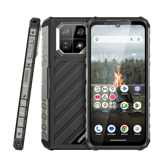 6.58 Inch 120Hz Android 15 IP68 IP69K 8GB+128GB NFC 6600mAh UNIWA VD3115 Rugged Phone