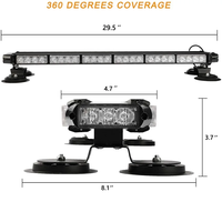 LED-Blitz blinklicht leiste Weiß Bernstein Rot Blau 30 LED Hoc hinten sive Not warnleuchte für Auto anhänger dach