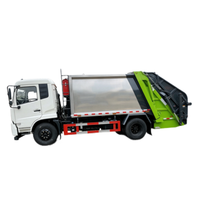 Camion à ordures compacteur Dongfeng Kinland 12CBM à benne arrière, véhicule de collecte des déchets et de compactage sanitaire