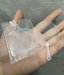 Mini-ventilateur double face en plastique transparent Kpop Picket, nouveau ventilateur à main personnalisé double face en plastique Kpop Picket - Product Image 1