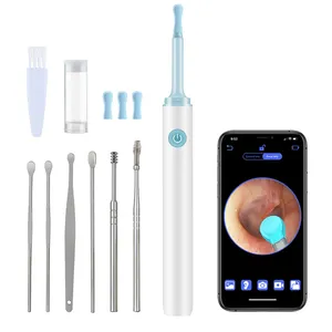 Smart Ear Wax Cleaning Tool Kit Draadloze Hd Endoscoop Camera Visual Ear Cleaner Otoscoop