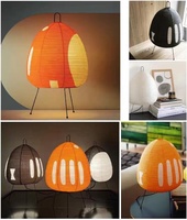 Lampadaire Décoratif Japonais en Papier de Riz Fait Main, Éclairage LED, Lampes Laternes par Fabricants