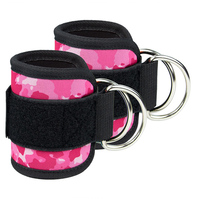 Sangle de cheville de gym personnalisable avec logo – Néoprène épais 8 mm, fermeture auto-agrippante antidérapante, protection professionnelle légère pour l'entraînement avec câbles