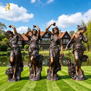Statue en bronze grandeur nature RELONG, style antique, pour la décoration de château, de jardin extérieur, quatre saisons - Product Image 1