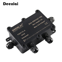Boîtier de distribution en plastique étanche IP68 FSH713-A OEM, boîtier de jonction électrique en plastique pour circuits imprimés, quatre voies