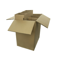Inserts de protection ondulés d'emballage mobile d'expédition de vin de 6 bouteilles ondulées