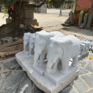 Estatua de Elefante de Piedra Natural Moderna, Fabricada en China, para Decoración de Jardín de Hotel, Tamaño Personalizado - Product Image 2