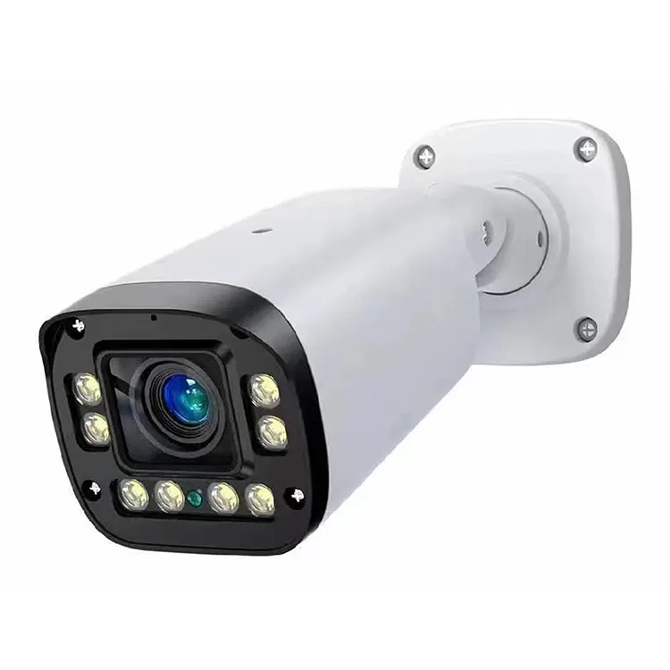 CCTV Varifocal Réseau Camara IP66 Extérieur Motorizada Métal Bullet 2.8 12MM 4X Zoom Motorisé IP POE Caméra avec Audio