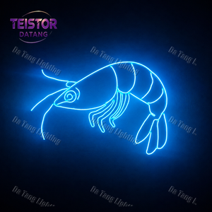 Lumière néon plate de Noël en forme d'animal marin avec contour LED pour thèmes d'aquariums, centres de villégiature et présentations nocturnes créatives - Product Image 6