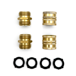 Connecteurs de réparation de tuyaux en laiton, filetés 3/4 pouce, forgés, norme ANSI, pour raccord de tuyau d'arrosage en vrac - Product Image 2