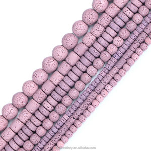 Perles rondes en pierre de lave volcanique multicolores AsVrai U 4-8 mm, perles en vrac pour la fabrication de bijoux, accessoires de bracelet DIY - Product Image 6