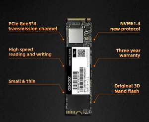 OSCOO ON900 Dahili M.2 NVMe PCIe Gen3.0x4 SSD Dizüstü Masaüstü Bilgisayar Yükseltmesi için Yüksek Hızlı Okuma/Yazma - Product Image 6