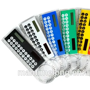 Loupe solaire Calculatrice Mode Multifonction 10 cm ultra-mince calculatrice Fournitures De Bureau Produits en Cadeau