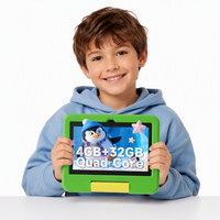 Tablet Anak 7 Inci dengan Layar Kapasitif Wi-Fi Baru-Android 12.0 SC7731E Quad Core 1.6GHz 2GB RAM + 32GB Penyimpanan untuk Penggunaan Edukasi