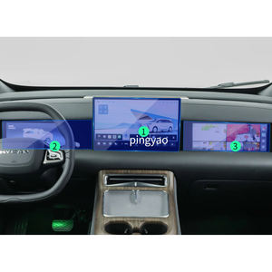 Pegatinas de coche, Protector de pantalla de Panel Digital Carplay, película protectora de vidrio templado, accesorios para vehículos para HYCAN V09 2024 - Product Image 1