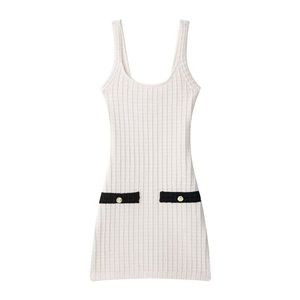 Nouvelle Robe d'Été Chic et Décontractée pour Femme avec Bretelles Courtes Élastiques, Taille Naturelle, Coupe Droite – Tendance Polyvalente et Douce - Product Image 3