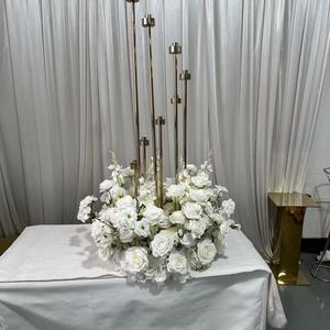Centro de Mesa de Flores Artificiales Blancas de 60 cm GreenLife Precise Craftsmanship para Decoración de Mesa de Boda y Banquete - Product Image 6