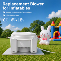 Souffleur d'air électrique en plastique à faible bruit et basse pression 220V 70W 100W de haute qualité pour décorations gonflables et publicité de dessins animés