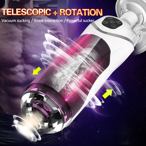 Volledig automatische zuiger telescopische rotatie mannelijke masturbatie cup adult seksspeeltjes realistische vagina zuigende vibrator handsfree seksmachine - Product Image 2