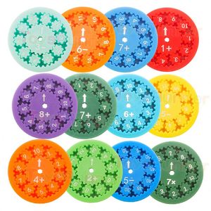 Sensory Kids Digital Spinner Fidget Hand Toys 5-7 Years Old Add Subtract Multiply <b>Divide</b> Relief Stress Novelty Gag <b>Plastic</b> Box - Product Image 1