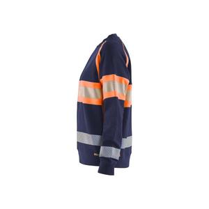 BLAKLADER - 340911588953XXXL Sweat-shirt femme haute visibilité Bleu marine/Orange-EAN 7330509856314 HI-VIS WORKWEAR - Product Image 5
