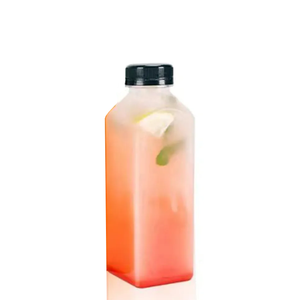 खाली 12 औंस 16oz 32 औंस स्पष्ट प्लास्टिक के पालतू जानवरों का रस बोतल थोक - Product Image 2