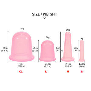 Silikon-Hijama-Tassen in Lebensmittel qualität Buntes wieder verwendbares Schröpfen-Therapie set für das Körper logo Face Lifting Schröpfen Schröpfen Set - Product Image 2