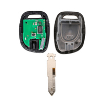 Coque de clé télécommande 1 bouton 433 MHz avec puce PCF7946 et lame NE73 pour véhicules Renault Clio 2, Kangoo 1, Twingo, Master 2001-2006