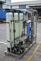 Système de purification d'eau RO industriel 500 LPH, purification d'eau de lac, de puits, résine, réservoir, moteur, filtre à eau, noyau de filtre