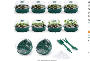 Trois pièces jetables PET 13 trous boîte de <span class=keywords><strong>semis</strong></span> jardin Pot de fleur charnu <span class=keywords><strong>semis</strong></span> feuille insérer conservation de la chaleur hydratant - Product Image 3