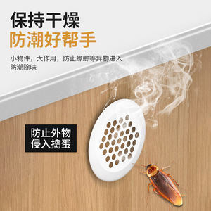 Couverture de ventilation en acier inoxydable avec trous double face pour armoire, résistante à l'humidité et anti-parasites, pour usage intérieur - Product Image 1