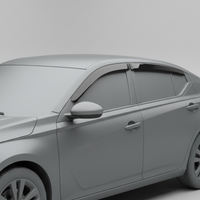 Déflecteurs de fenêtre Nissan Altima 1993-2023 Translucides Foncés Autocollants Déflecteurs de vent Pare-pluie 4 pièces