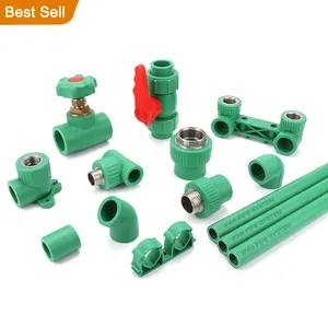 IFAN Wholesale Plumbing Materials PPR Fittings Raccord Plomberie 20 - 110mm Plastic Green PPR Pipe Fitting For Water Supply