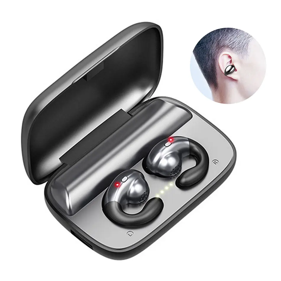 Auriculares Bluetooth blancos, verdaderos auriculares  inalámbricos de reproducción de 30 horas IPX5 impermeables, auriculares  deportivos intrauditivos con funda de carga mini USB-C, micrófono integrado  para iPhone Android : Electrónica