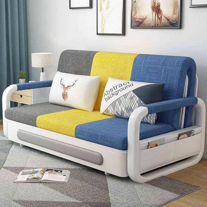 Modern home möbel sofa bett dual-zweck faltbare versenkbare wohnzimmer multifunktionale 1.5 meter einzigen doppel sofa