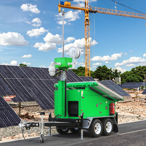 Remorque solaire CCTV pliable avec garantie d'un an, objectif grand angle, construction en acier étanche, caméra personnalisable - Product Image 1