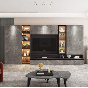 Meuble TV de luxe nordique moderne à prix de gros, console de télévision sur mesure, meuble de salon, support TV - Product Image 5