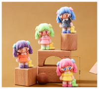 Boutique de vente en gros de figurines de collection tendance, populaires, en floc, boîte mystère, figurine personnalisée, sac surprise, poupée de dessin animé, fabricant