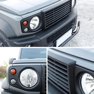 Car Front <b>For</b> Jimny JB64 JB74 2019-2024 <b>For</b> Style Racing <b>Mesh</b> Grille <b>Grills</b> Cover Body Kit Exterior - Product Image 4