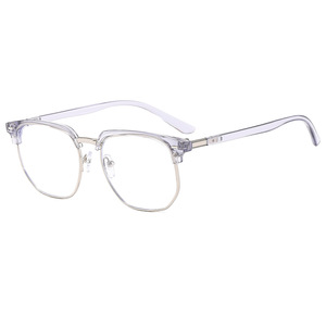 Psn Half Rim Metal <b>Eyeglasses</b> Black Men's Optical <b>Frame</b> Clear Cr-39 Lenses Medium Size 2024 - Product Image 5
