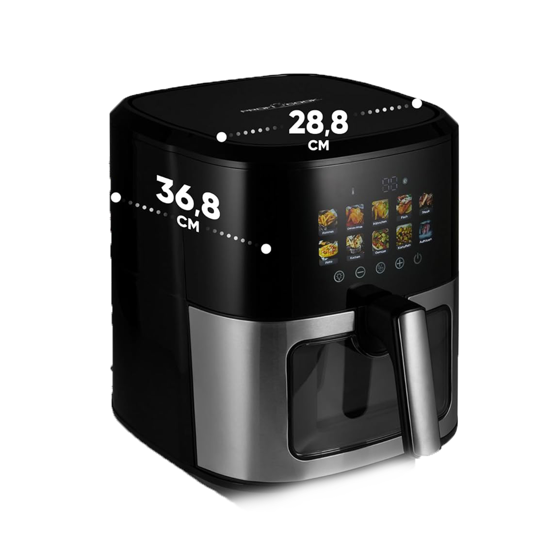 8L 9L Best Hot Sale Electric Deep Air Fryer Non-stick Cooking Pot Digital Air Fryers Over Heating Protection Function
