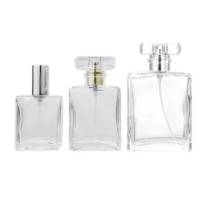 Uxury-botellas de perfume vacías, botellas de aceite rellenables de 30ml de 50ml y 100ml con cuello de crimpado