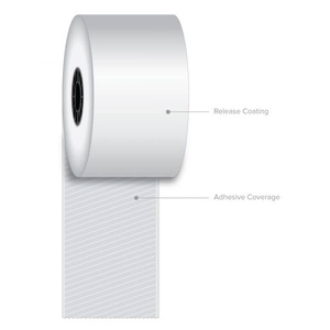 Doublure thermique directe <span class=keywords><strong>Blackmark</strong></span> blanc sans étiquette autocollant de code à barres rouleaux d'étiquettes d'étagère de supermarché pour imprimante Honeywell Epson Zebra - Product Image 3